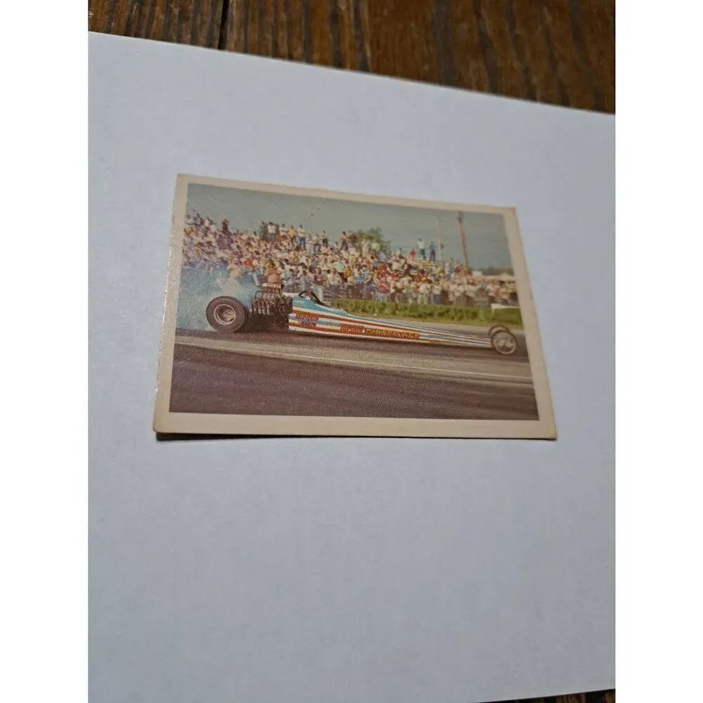 Vintage 1971 Fleer Duane Ong Torque Pawnbroker Top Fuel Dragster Trading Card